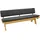 DEGAMO Auflagenset 195 x 60 x 5 cm anthrazit 2-tlg.