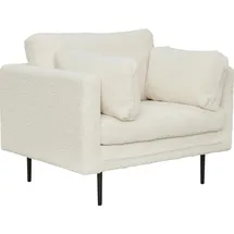 venture home Sessel Boom Teddy Stoff 80 x 80 x 100 cm Braun/Weiß