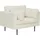 venture home Sessel Boom Teddy Stoff 80 x 80 x 100 cm Braun/Weiß