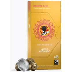Afro Coffee 10 Kaffeekapseln Mild & Aromatic Bio