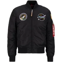 Alpha Industries NASA" MA-1 VF M, schwarz (black/lilac) Herren Jacken