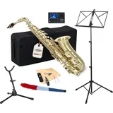 Classic Cantabile AS-450 Brushed Eb-Altsaxophon Set