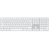 Apple Magic Keyboard mit Ziffernblock, silber, CZ/SK MQ052CZ/A Tastatur Bluetooth QWERTY Tschechisch Weiß