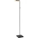LUCIDE AARON - Stehlampe Mit Leselampe - LED Dim. - 1x10W 2700K/4000K Schwarz