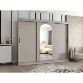 Mirjan24 Schwebetürenschrank Selfie 250 x 200 x 62 cm Beige