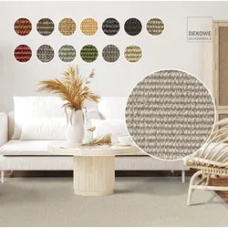 Sisalteppich DEKOWE "Mara S2 mit Bordüre", grau (kieselgrau), B:60cm H:5mm L:110cm, Sisal, Teppiche, Flachgewebe, Material: 100% Sisal, Wohnzimmer, Kundenliebling