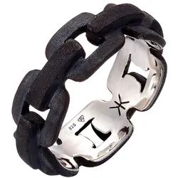 KUZZOI Herren Anker Kettenring Trend 925 Silber 54 