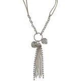 FIRETTI Y-Kette Daily Tassel beige Kunststoff