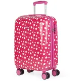 ITACA - Koffer Kinder Jungen Starre Kinder Koffer Leichte - Kinderkoffer Jungen für Flugzeugkabine Koffer Kinder Mädchen mit 4 Rädern - Koffer für Kinder 55x40x20, Fuchsia