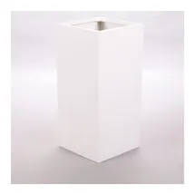 eleganteinrichten Pflanzkübel 38 x 38 x 80 cm Perlmutt-Weiß