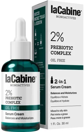 LaCabine Monoactives 2% Prebiotischer Komplex 2in1 Serum Creme Mischhaut Bis Ölige Haut 30ml