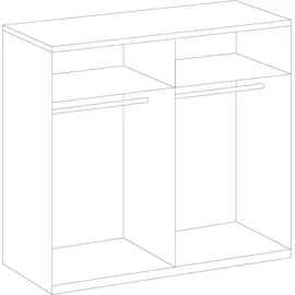 WIMEX Kleiderschrank WIMEX "New York", weiß (struktureichefarben hell, front weiß), B:180cm H:236cm T:58cm, Schränke, Kleiderschrank, in vielen Breiten, 208 oder 236cm hoch