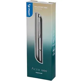 Pilot Pen PILOT Kugelschreiber Acro 1000 silber, Schreibfarbe: schwarz, 1 St.