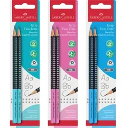 Bleistift Grip 2001 Two Tone, HB, 3 Farben, sortiert
