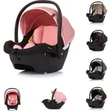 Chipolino i-Size Babyschale Duo Smart Gruppe 0+, Kissen, verstellbare Kopfstütze rosa