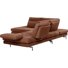 Calia Italia Eckcouch L-förmig 288/232 cm Braun