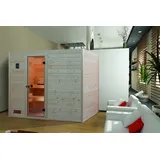 Weka Sauna Valida 4 mit Glastür - Massivholzsauna 38 mm Ohne Ofen