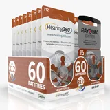 Hearing360 Hörgerätebatterien Rayovac Extra und Hearing360 Größe 312 braun (10 Blister, 60 Batterien)