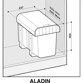EKOTECH Aladin 14 (2x7) l Orion Grey