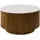 MASSIVMOEBEL24.DE Couchtisch rund Braun Mangoholz 80 x 80 x 45 cm