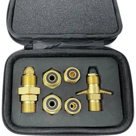 Drehmeister Gasflaschen Adapter Set EU inkl. Etui - Gas-Entnahme (6-teilig)