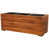 dasmöbelwerk Pflanzkasten, Braun, Holz, 33x31x93 cm, Gartenzubehör, Blumentöpfe