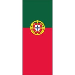 flaggenmeer Flagge Portugal 160 g/m2 Hochformat ca. 400 x 150 cm Hochformat