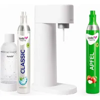 Sparangebot: Woody Wassersprudler (Weiß) + CO2-Zylinder Apfel - Weiß