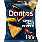 Doritos Sweet Chili Pepper - Tortilla Nachos mit süßem Chili-Geschmack - Herzhafter Snack zum Knabbern aus Mais (10 x 180g) (Verpackungsdesign kann abweichen)