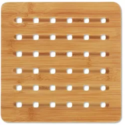 Untersetzer Kian Bambus braun 20,0x20,0x1,0cm