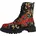 Schnürstiefel in Mehrfarbig 38 Red flower velvet