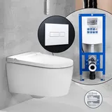 Geberit AquaClean Sela Komplett-SET Dusch-WC mit neeos Vorwandelement,, 146220JT1+16601WH#SET,