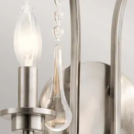 Elstead Lighting Wandleuchte 2-flammig 27,9 cm 38,1 cm silber
