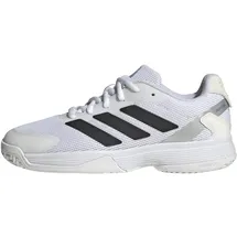 adidas Unisex Kinder Ubersonic Kids Tennis Shoes, Cloud White/Core Black/Silver Metallic, 35 1/2 EU