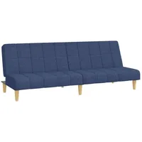 vidaXL Schlafsofa 2-Sitzer Blau Stoff