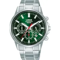Lorus Herren Uhr Chronograph Quarz Edelstahlgehäuse Rt375kx9