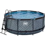EXIT TOYS Stone Pool Set 360 x 122 cm inkl. Sandfilter