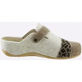 WALDLÄUFER Pantoffel Beige 38