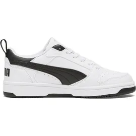 Puma Rebound V6 Lo White / Black / Black 35 1/2