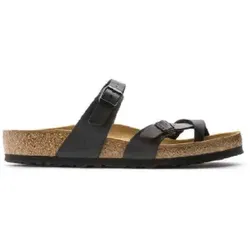 Birkenstock für Damen. 71793 Mayari Birko-Flor Sandalen schwarz (40), Leder, Wohnung, Keine, Lässig, Recyceltes Polyester
