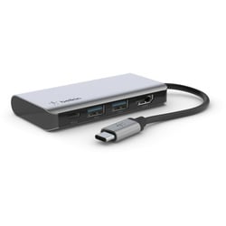 Belkin AVC006btSGY USB 3.2 Gen 1 (3.1 Gen 1) Type-C 5000 Mbit/s Silber