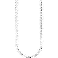 Bruno Banani Panzerkette »Schmuck Geschenk Silber 925 Halsschmuck Halskette 4 3 mm breit«, 85267519-55 silberfarben
