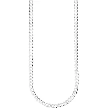 Bruno Banani Panzerkette »Schmuck Geschenk Silber 925 Halsschmuck Halskette 4 3 mm breit«, 85267519-55 silberfarben