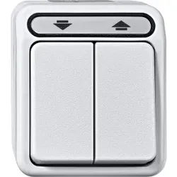 Merten MEG3755-8019 Rollladentaster, 1-polig, polarweiß, AQUASTAR MEG37558019