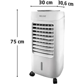 KOENIC KCC 65622 Air Cooler Weiß (65 Watt)