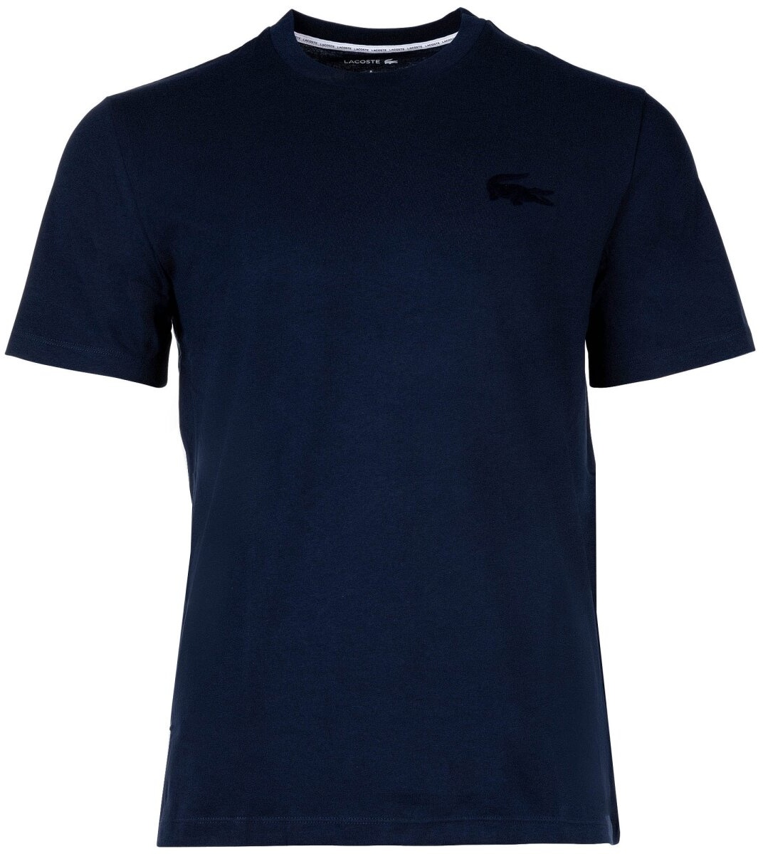 LACOSTE Herren T-Shirt - Loungewear, Basic, Rundhals, Baumwolle Marine L