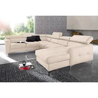 Cotta Polstergarnitur COTTA "Sammy U-Form", beige (creme,), B:306cm, Sitzmöbel-Sets,