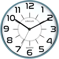 UNiLUX Wanduhr/Quarzuhr "POP", Durchmesser: 300 mm, blau