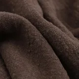 Wambere 100cm x 130cm Stoffe Stoff aus Baumwolle und Leinen,Dünner Leinenstoff,Stoff Fabric Meterware,Fabric zum Nähen,Dekostoff für DIY Basteln Kleidungsdekoration Tischdekoration,Kaffee