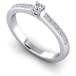 Verlobungsring VR05 585er Weiflgold - 7162